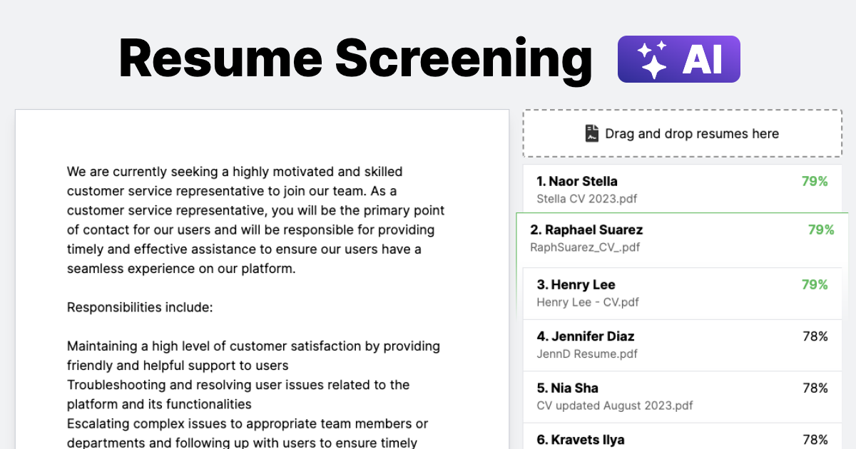 Resume Screening AI